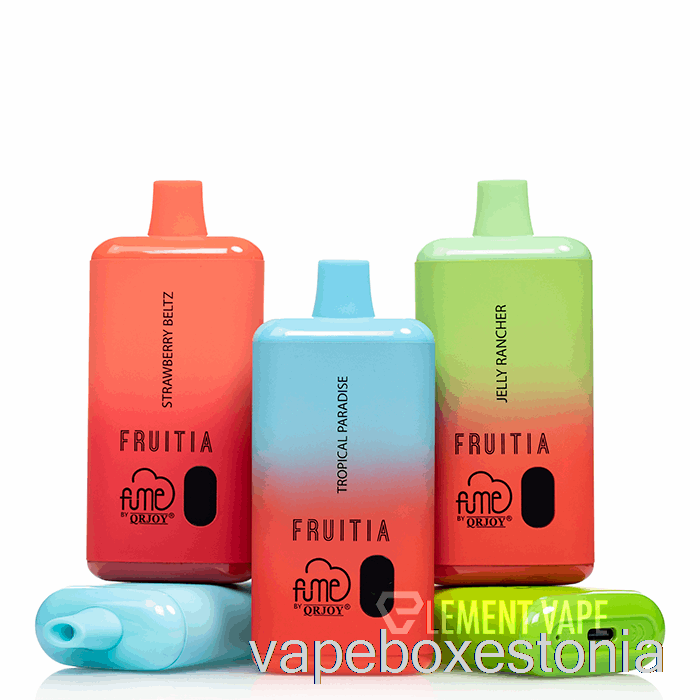 Vape Box Estonia Fruitia X Fume 8000 ühekordne Sinine Slushy